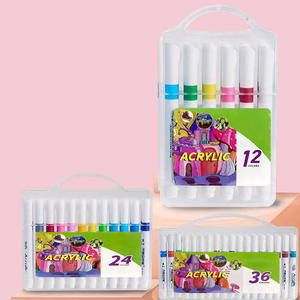 Ensemble de <span class=keywords><strong>marqueurs</strong></span> de graffiti à double embout rond à base d'eau de haute qualité, 36 couleurs, pinceau doux - Product Image 4