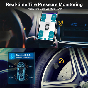 Capteur TPMS BLE pour voiture, sans programmation, surveillance externe, prise en charge de l'application Android IOS, téléchargement, antivol, étanche pour voiture - Product Image 3