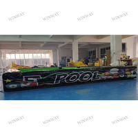Jeu de football gonflable de qualité commerciale, jeu de billard géant, jeu de snooker personnalisé pour adultes, location pour fêtes en plein air et carnavals
