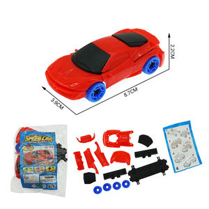 4 modelos mixtos Diy bloques de montaje coche plástico No.333 DIY Super bloques velocidad coche para niños <span class=keywords><strong>sorpresa</strong></span> <span class=keywords><strong>huevo</strong></span> Juguetes - Product Image 5