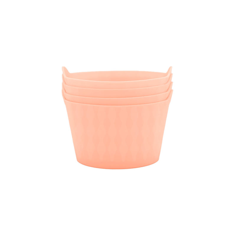 Rose abricot-4 pièces A691