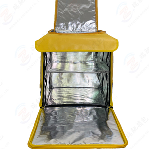Usine personnalisée 600D bâche jaune étanche courrier refroidisseur thermique <span class=keywords><strong>sac</strong></span> à dos <span class=keywords><strong>sac</strong></span> de livraison de nourriture - Product Image 2