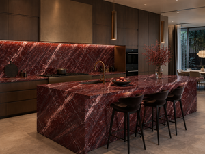 Dalles de marbre <span class=keywords><strong>rouge</strong></span> <span class=keywords><strong>Amarone</strong></span> polies, à jointure apparente, pour murs décoratifs, encadrements de cheminées, plans de toilette, dessus de table à manger - Product Image 4