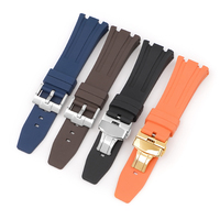 Correa de Reloj de Caucho FKM Líquido Impermeable de 26 mm, Correa de Repuesto para Reloj GA2100 Audemars 15500 15400 26331 para AP