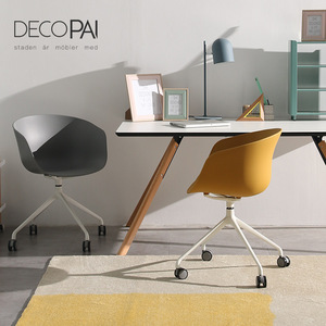 siège en aluminium base 4 etoile loisir moderne célèbre café de salle à manger restaurant chaise d'étude <span class=keywords><strong>fauteuil</strong></span> avec <span class=keywords><strong>roulette</strong></span> - Product Image 4