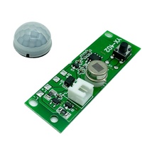 Contrôleur de lampe solaire DIY 3,7 V avec capteur PIR, détecteur de mouvement infrarouge pour éclairage mural, carte de circuit solaire à induction corporelle