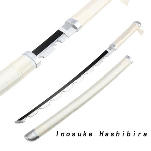 Spada in Legno Demon Slayer COS <span class=keywords><strong>Anime</strong></span> 75cm/29.53in, Lama in Bambù di <span class=keywords><strong>Tanjiro</strong></span> Kamado e Zenitsu Agatsuma con Fodero in ABS - Product Image 3