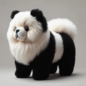 2024 yeni tasarım Panda köpek dolması hayvan bebek karikatür Squishy yumuşak Chow Chow Panda peluş oyuncak