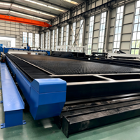 Machine de découpe laser fibre CNC 12KW 20KW 30KW à portique sur rail au sol 13035 8025, machine de découpe laser automatique grand format pour métaux