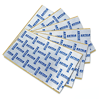 Feuille d'insonorisation en aluminium argenté 2,5 mm, tapis d'amortissement en butyl, isolation thermique pour compartiment moteur, capot, porte, sol