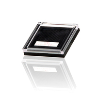 Boîtier carré transparent de haute qualité pour poudre cosmétique, vide, pour fard à joues compact