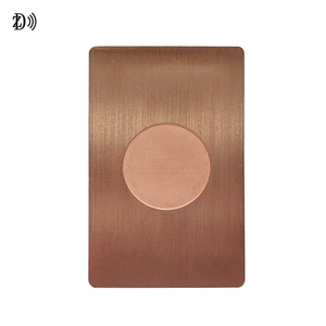 Carte de visite personnalisée en métal NFC en or rose Carte de fidélité VIP en métal pour adhésion professionnelle - Product Image 6