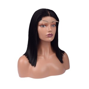 Parrucca reale transfrontaliera all'ingrosso parrucca in pizzo a doppio disegnato <span class=keywords><strong>capelli</strong></span> umani copricapo femminile <span class=keywords><strong>capelli</strong></span> corti - Product Image 4