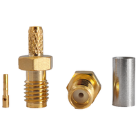 Connecteur coaxial SSMA-C-K1.5, connecteur RF femelle SSMA, sertissage pour câble RG174 RG316, fourni par l'usine