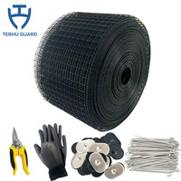 8in X 100ft facile à installer cadre en métal toit panneau solaire barrières de pigeon Kit de maille anti-imbrication avec rouleau de protection contre les oiseaux et les créatures