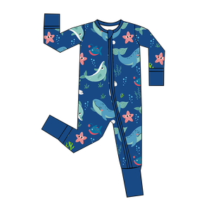 婴儿连衫裤女孩新生儿服装定制印花婴儿坑条纹连体衣秋季包裹手脚爬行服装婴儿连体衣 - Product Image 6