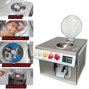 เครื่องทำไอศกรีมผลไม้แนวตั้ง 24 ลิตร/ชั่วโมง เครื่องทำเจลาโต้แบบมืออาชีพ เครื่องทำไอศกรีมแบบต่อเนื่อง เครื่องทำไอศกรีมแบบแบทช์ฟรีซเซอร์ - Product Image 2