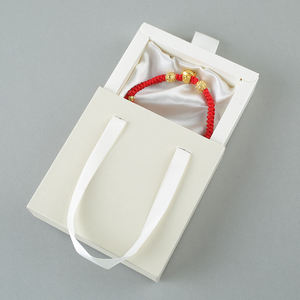 Caja de Joyería con Cajón Deslizante y Cinta Personalizada con Logotipo, Caja de Regalo Ecológica para Anillos, Aretes y Collares, Bolsa de Almacenamiento, Caja de Empaque - Product Image 4