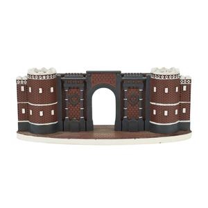 Resina personalizzata 3D stile cinese antica costruzione difesa militare città grande cancello blocco modello per la raccolta - Product Image 1
