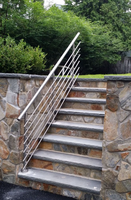 Gelander en acier inoxydable pour balcon extérieur, ensemble de barres rondes, colonne, barre, gelander, SUS 304, barre de sécurité, main courante