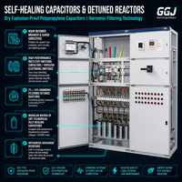 Panneau de correction automatique du facteur de puissance (APFC) à basse tension GGJ 400V 415V avec banque de condensateurs 50-600kvar
