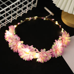 Nuovo arrivo corona di fiori da sposa LED archetto luminoso per matrimonio decorazioni natalizie di Pasqua - Product Image 4