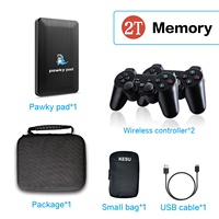 Pawky Pad Super Game Box 4K HD TV con Memoria de 1TB/2TB, Enchufe EU/US, Más de 60000 Juegos Retro Clásicos para PS2/N64/DC