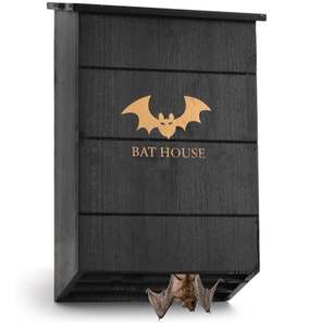 Özel ahşap yarasa evi açık havada büyük üç odası kutusu odası yarasa ev kiti kara ve köklü siyah yarasalar için kolay - Product Image 1