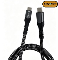 Cable USB 3.2 Gen2 Tipo-C Premium de 10 Gbps, Carga Rápida de 5 A, Carcasa de Aleación de Aluminio con Trenzado de Nailon, Salida de Video 4K, para Computadora, Laptop y Teléfono