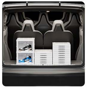 Estante para Zapatos/Calzado Deportivo Transparente, Plegable, Apilable, de Plástico de 2 Niveles, Sin Instalación, Venta al Por Mayor - Product Image 6