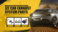 Catback Exhaust System Emission Cleaning TWC Ceramic Catalyst Stainless Steel Universal High Performance Catalytic Converter