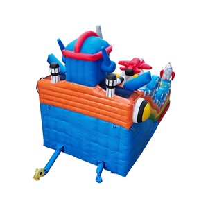 Château gonflable avec requin et poisson dans <span class=keywords><strong>la</strong></span> mer <span class=keywords><strong>Maison</strong></span> de château gonflable - Product Image 5