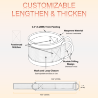 Sangles de cheville personnalisées avec double anneau en D Sangle de cheville Legend Fitness pour machines à câble avec sangle réglable en néoprène