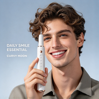 CURVY MOON Nettoyeur dentaire ultrasonique portable pour l'élimination du tartre, du calcul et de la plaque dentaire, soin buccal et blanchiment des dents
