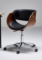 Fauteuil releveur ergonomique moderne. Chaise de bureau de luxe de qualité professionnelle en bois avec options en cuir/cuir véritable. Réglable en hauteur