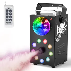 700W 9pcs Led RGB Colorful Magic Ball Fog Machine With Remote Control For Stage Wedding Ktv Party Effect Equipment Smoke Mach