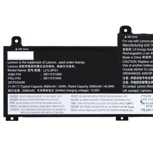 Batteria per Laptop L21C3PG1 L21D3PG1 L21L3PG1 L21M3PG1 L21C3PG2 5B11M89998 per Lenovo ThinkPad L14 Gen 3 L15 Gen - Product Image 2