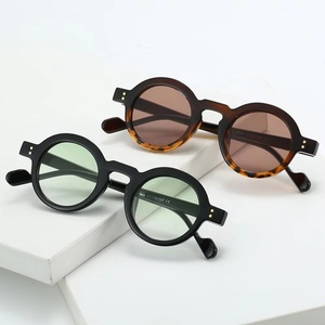 Gafas de Sol Redondas Vintage Retro de Moda al por Mayor, Protección UV400, Unisex, Estilo Urbano 2025 - Product Image 1