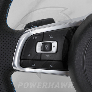 Volant en cuir Alcantara compatible avec Volkswagen Golf 7 7.5 8 GTI <span class=keywords><strong>R</strong></span> <span class=keywords><strong>Line</strong></span> Polo Passat CC <span class=keywords><strong>Tiguan</strong></span> L GTE GTD Scirocco - Product Image 2