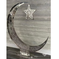 Arbre étoile lune en bois Eid Mubarak fête de Thanksgiving fête de noël mariage salon intérieur extérieur Ramadan décor SD107