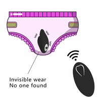 Unsichtbarer Tragbarer U-förmiger G-Punkt Paar-Vibrator 10 Frequenzen Klitoris-Stimulation Sexspielzeug