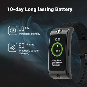 2023 versión global <span class=keywords><strong>ROCAR</strong></span> Alcohol Smart Band Blue Tooth Dispositivos portátiles de 1,47 pulgadas Monitor de ritmo cardíaco con termómetro - Product Image 5