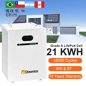 Brésil Stock nouveau LiFePo4 mural 51.2V 10Kwh 20kwh 200Ah 400Ah facile à déplacer mur d'alimentation stockage d'énergie batterie au lithium - Product Image 1