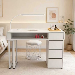 Mesa de Manicura Económica Individual/Doble Multifuncional Estilo Crema para Celebridades de Internet - Product Image 3