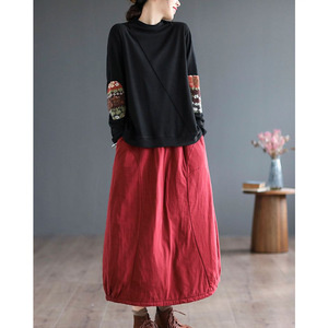 Merlad Style Long Sleeve Turtleneck <b>Top</b> With <b>Patchwork</b> Design For Women Soft Knit Base Layer 2025 Trend - Product Image 3