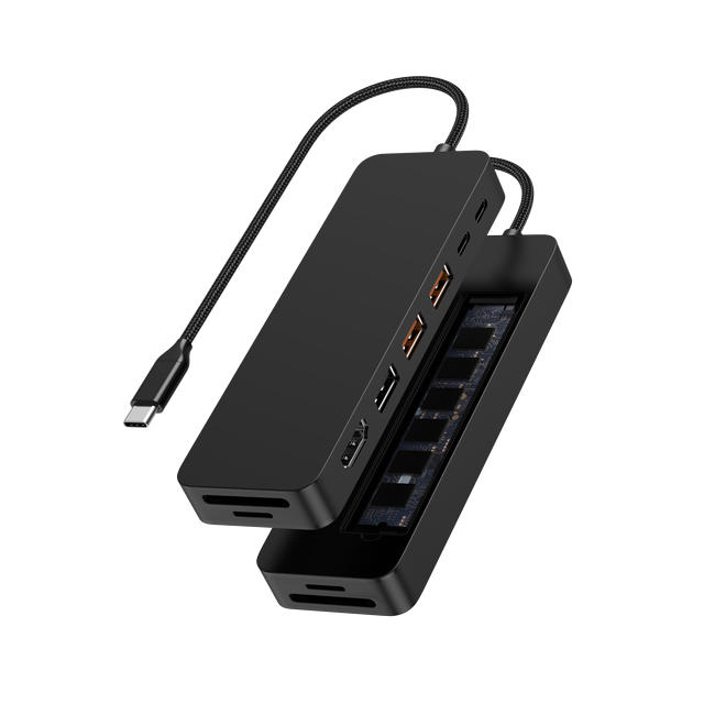 9-in-1 USB-C Docking Station with M.2 SSD Enclosure, 4K 60Hz HDTV, 100W PD, USB 3.2 Gen2 10Gbps Hub
