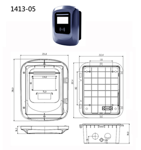 Caja de Protección para Estación de Carga de Vehículos de Nueva Energía, con Pantalla Táctil de Vidrio, <span class=keywords><strong>FRID</strong></span>, IP54, Impermeable, 7KW, 11KW, 22KW, Fabricantes OEM ODM - Product Image 6