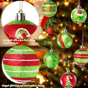 Custom 2026 Christmas Decoration Supplies Hand Painted Xmas Bauble Christmas <b>Tree</b> <b>Ornaments</b> Luxury Personalized Glass Ball - Product Image 5