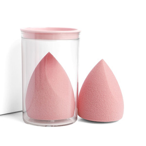 Éponge de <span class=keywords><strong>maquillage</strong></span> Pinkz ultra douce en forme de goutte d'eau avec tube transparent en plastique pour fond de teint - Product Image 4