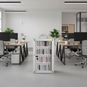 ตู้เก็บโทรศัพท์มือถือแบบติดผนัง Vevor อลูมิเนียมอัลลอยด์ 36 ช่อง พร้อมกุญแจล็อค สำหรับจัดเก็บในสำนักงาน - Product Image 2